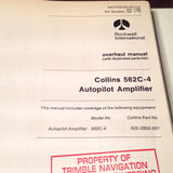 Collins 562C-4 Autopilot Amplifier Overhaul Manual.