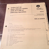 Collins ALT 55 & ALT-55B Service and Parts Manual.