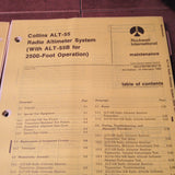 Collins ALT 55 & ALT-55B Service and Parts Manual.