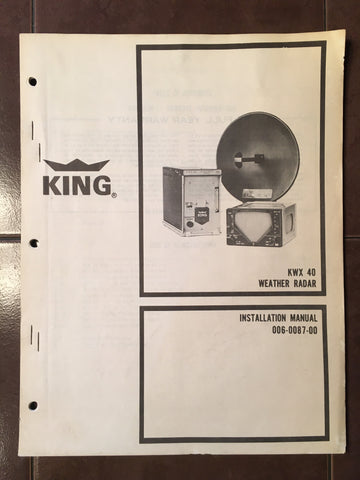 King Radio KWX 40 Radar Install Manual.