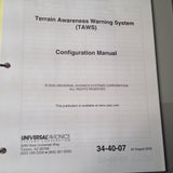 Universal TAWS Terrain Awareness Warning System Configuration Manual.