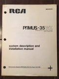 RCA Primus 35WX Radar install manual.