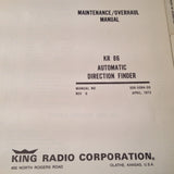 King KR 86 ADF Service & Parts Manual.