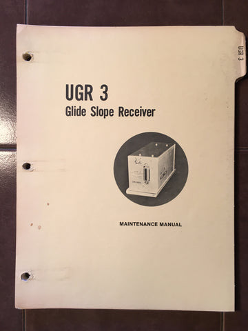Narco UGR-3 Install, Service & Parts manual.