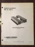 Narco MP 10 Install, Service & Parts Manual.