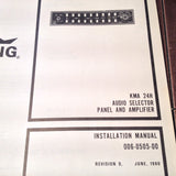 King KMA 24H Audio Install Manual.