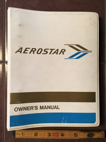 Ted Smith Aerostar Model 601P Owner Manual.