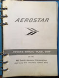 Ted Smith Aerostar Model 601P Owner Manual.