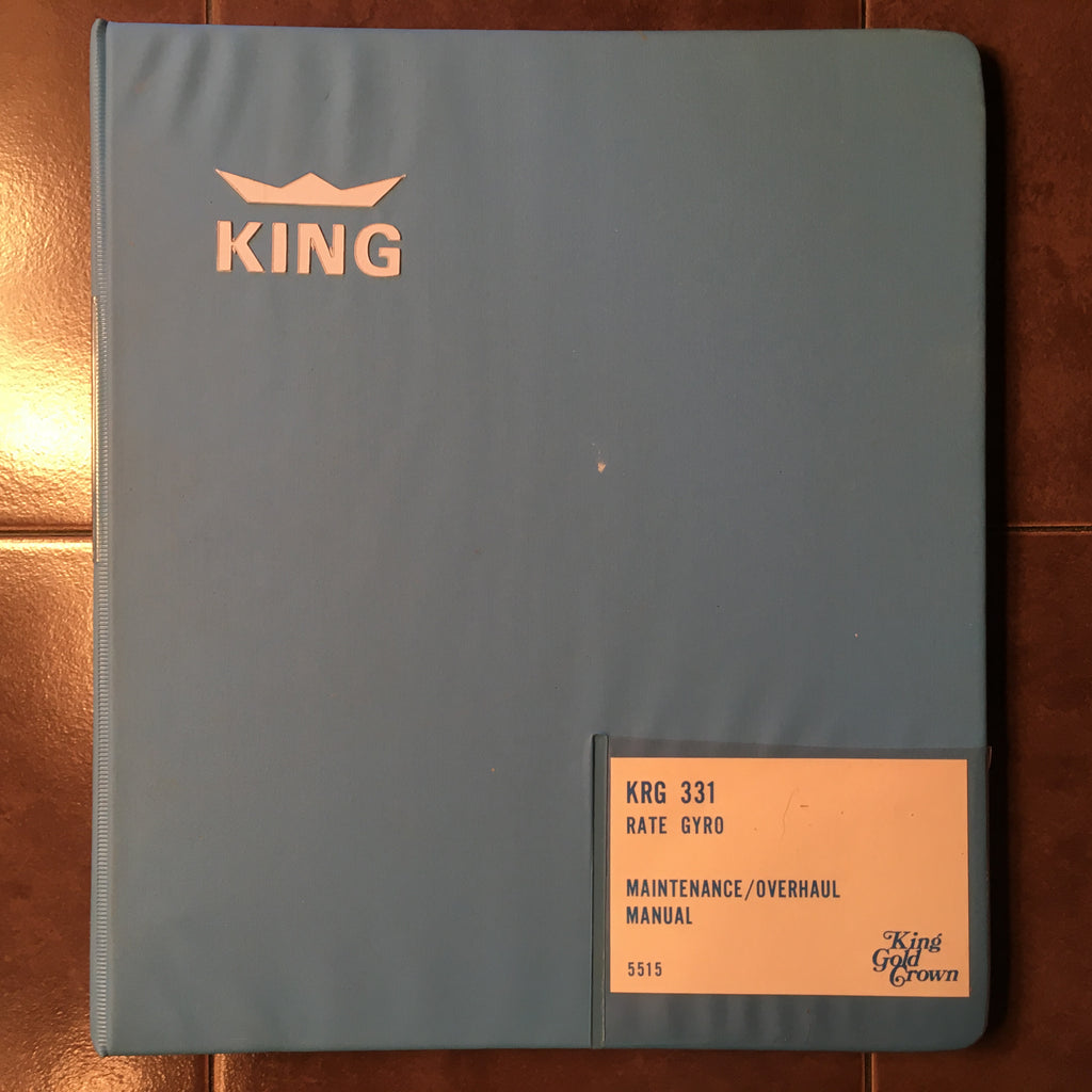 King KRG-331 Rate Gyro Service manual.