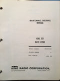King KRG-331 Rate Gyro Service manual.