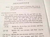 Spitfire IX, XI & XVI w Merlin 61, 63, 66, 70 or 266 Pilots Notes POH Type Book.