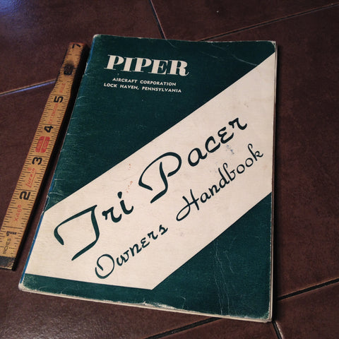 1960 Original Piper Tri Pacer Owner's Manual PA-22-160 & PA-22-150