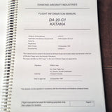Damond Katana DA20-C1 Pilot's Information Manual.
