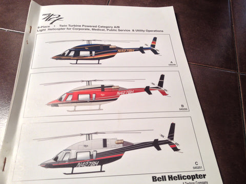 Bell 427 Technical Information Booklet Manual.