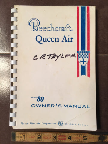 Beechcraft Model  Queen Air 80 Owner's Manual.