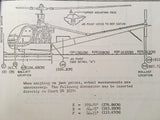 Hiller UH-12E Helicopter with 53200-03 Main Rotor Blades Flight Manual.