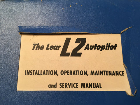 Lear L2 Autopilot Install, Operation & Service Manual.