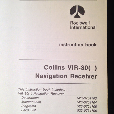 Collins VIR-30 Series Service Manual.