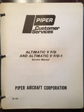 Piper Altimatic V-F/D and V-F/D-1 Autopilot Service manual.