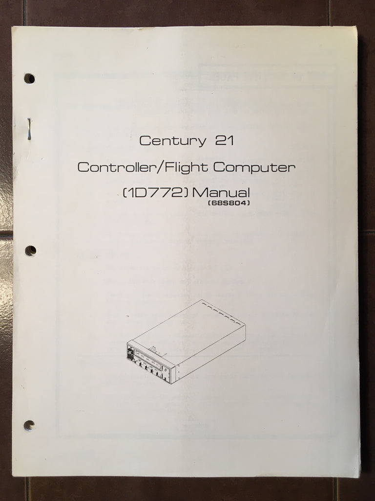 Edo-Aire Mitchell Century 21 Autopilot Controller/Flight Computer 1D772 Service & Parts manual.