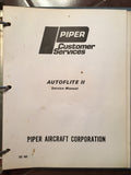 Edo Piper AutoFlite II Autopilot Service Manual.