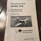 Rockwell International 112A Flight Manual & Manufactures Data.