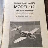 Rockwell International 112A Flight Manual & Manufactures Data.