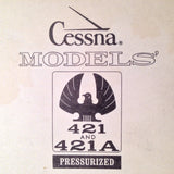 Cessna 421, 421A Pressurized Service Manual.