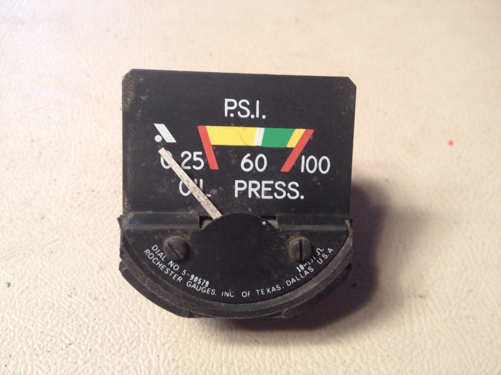 Oil Pressure PSI Gauge, Rochester 5-90579.