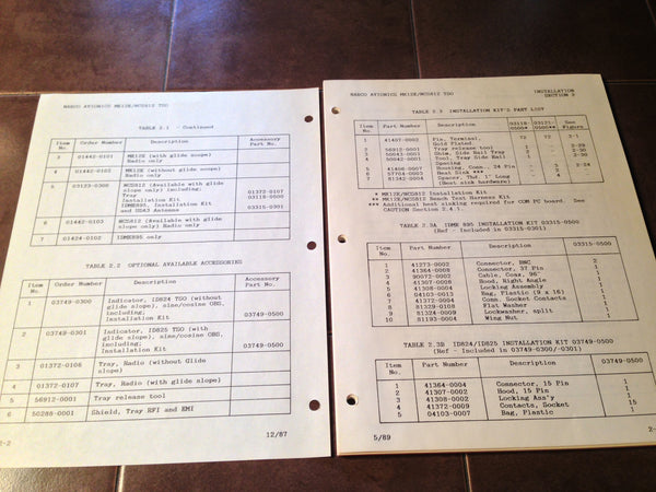 Narco MK-12E and NCS 812 Install Manual. – G's Plane Stuff