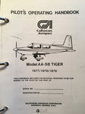 1977, 1978, 1979 Gulfstream Aerospace AA-5B Tiger Pilot's Operating Handbook.