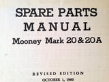 Mooney Mark 20 and Mark 20A Parts Manual. M-20 & M-20A