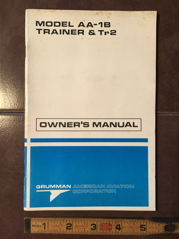 Grumman American Aviation AA-1B Trainer and TR-2 Owner's Manual.
