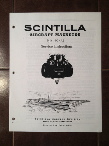 Scintilla Magnetos SC-A2 Service Instructions.