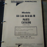 Grumman American AA-1, AA-1A, AA-1B & TR-2 Parts Manual.