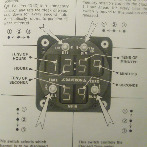 Davtron Model 811B Elapsed Time Meter Operators & Install Guide. – G's ...