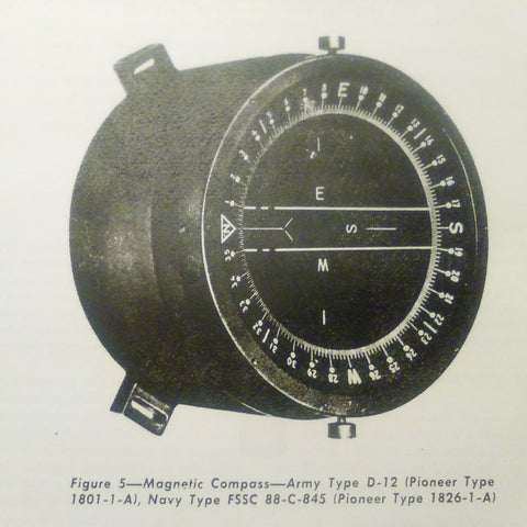 Eclipse-Pioneer B-16, B-17, D-12, AN5732-1 aka R88-C-783, R88-C-800 & R88-C-845 Magnetic Compass Service Parts Manual. Circa 1945-1950.