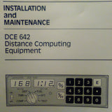 AeroData DCE-642 Distance Computer Install Service Parts Manual.
