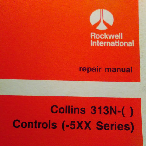 Collins 313N-(  ) Controls (-5XX Series) Service Manual.
