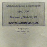 MAC McCoy MAC 170A Frequency Stability Kit  Install Manual.