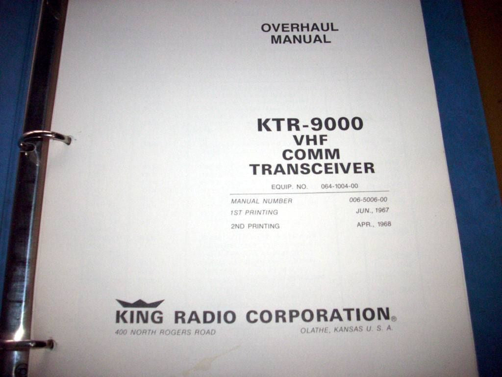 King KTR 9000 Comm Service manual